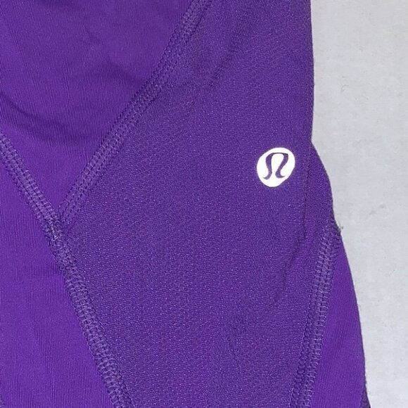 𝅺LULULEMON run inspire crop II leggings size 2 in purple - Picture 12 of 14
